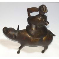 Bronzen wierookhouder, 19e eeuws